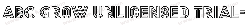 ABC Grow Unlicensed Trial字体转换